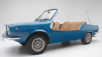 Photo of This 1971 Fiat Shellette With Basketweave Interior Is The Perfect Luxury Beach Car.