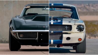 Photo of Classic Muscle Cars: 1965 Shelby Mustang Gt350 Vs 1968 Chevrolet Corvette L88.