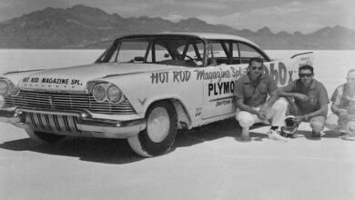 Photo of When HOT ROD’s 1957 Plymouth Ran 183 mph at Bonneville.