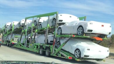 Photo of A Truckload Of New C8 Corvettes Burns To The Ground.