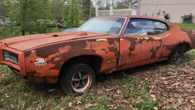 Photo of 1969 Pontiac Gto Judge Found In Barn And Covered With Mud And Cow Manure, And Rat Excrement.