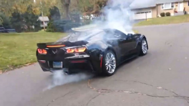 Photo of Corvette Z06 Burnout Goes Horribly Wrong.