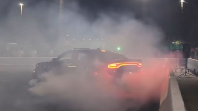 Photo of Dodge Charger Hellcat Burnout Goes Horribly Wrong.