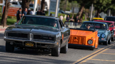 Photo of Hot Rods, Street Rods, And American Muscle Cars Gather To Shine, Show Off, And Cruise The California Coast!