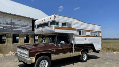 Photo of 1982 Chevrolet K20 Camper Special Combines 454 V8 Power With 1973 Caveman
